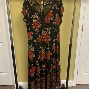 Formal floral long gown